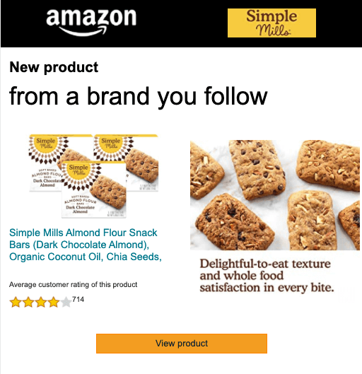 Las campañas de email marketing de Amazon, buscan mantenerse en la mente del usuario, mostrandole contenido altamente personalizado.